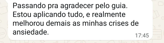 Mensagem de WhatsApp enviada por Marcia Regina