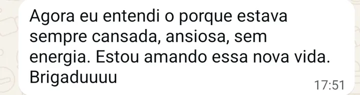 Mensagem de WhatsApp enviada por Sandra Regina