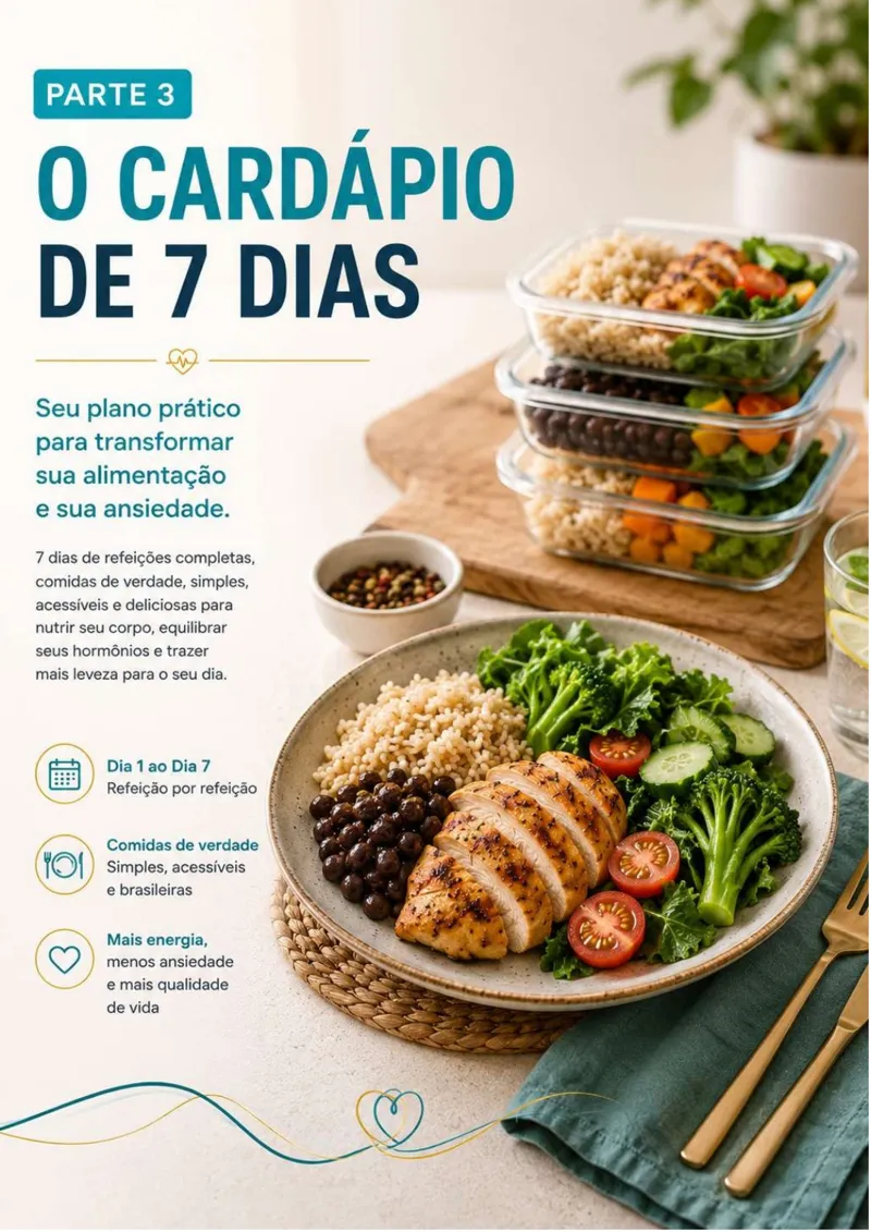 Parte 3: o cardápio de 7 dias